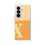 クリアケース［ オリジナル - initial two tone - X orange ］