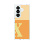 クリアケース［ オリジナル - initial two tone - X orange ］