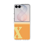 クリアケース［ オリジナル - initial two tone - X orange ］