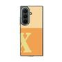クリアケース［ オリジナル - initial two tone - X orange ］