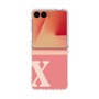 クリアケース［ オリジナル - initial two tone - X pink ］