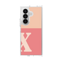 クリアケース［ オリジナル - initial two tone - X pink ］