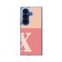 クリアケース［ オリジナル - initial two tone - X pink ］