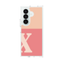 クリアケース［ オリジナル - initial two tone - X pink ］