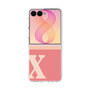 クリアケース［ オリジナル - initial two tone - X pink ］
