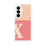 クリアケース［ オリジナル - initial two tone - X pink ］