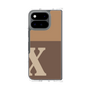 クリアケース［ オリジナル - initial two tone - X brown ］