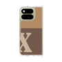 クリアケース［ オリジナル - initial two tone - X brown ］