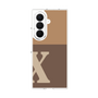 クリアケース［ オリジナル - initial two tone - X brown ］