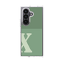 クリアケース［ オリジナル - initial two tone - X green ］