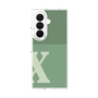 クリアケース［ オリジナル - initial two tone - X green ］