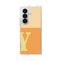 クリアケース［ オリジナル - initial two tone - Y orange ］