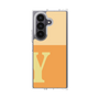クリアケース［ オリジナル - initial two tone - Y orange ］