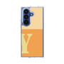 クリアケース［ オリジナル - initial two tone - Y orange ］