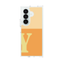 クリアケース［ オリジナル - initial two tone - Y orange ］