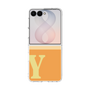 クリアケース［ オリジナル - initial two tone - Y orange ］