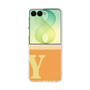 クリアケース［ オリジナル - initial two tone - Y orange ］