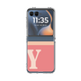 クリアケース［ オリジナル - initial two tone - Y pink ］