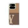 クリアケース［ オリジナル - initial two tone - Y brown ］