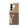 クリアケース［ オリジナル - initial two tone - Y brown ］