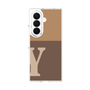 クリアケース［ オリジナル - initial two tone - Y brown ］