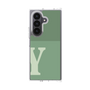 クリアケース［ オリジナル - initial two tone - Y green ］