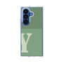 クリアケース［ オリジナル - initial two tone - Y green ］