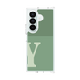 クリアケース［ オリジナル - initial two tone - Y green ］
