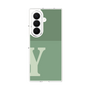 クリアケース［ オリジナル - initial two tone - Y green ］