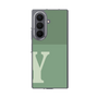 クリアケース［ オリジナル - initial two tone - Y green ］