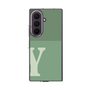 クリアケース［ オリジナル - initial two tone - Y green ］