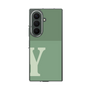 クリアケース［ オリジナル - initial two tone - Y green ］