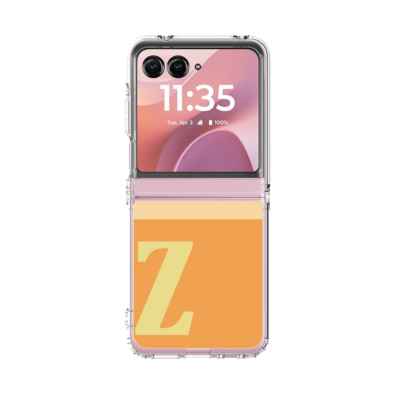 クリアケース［ オリジナル - initial two tone - Z orange ］