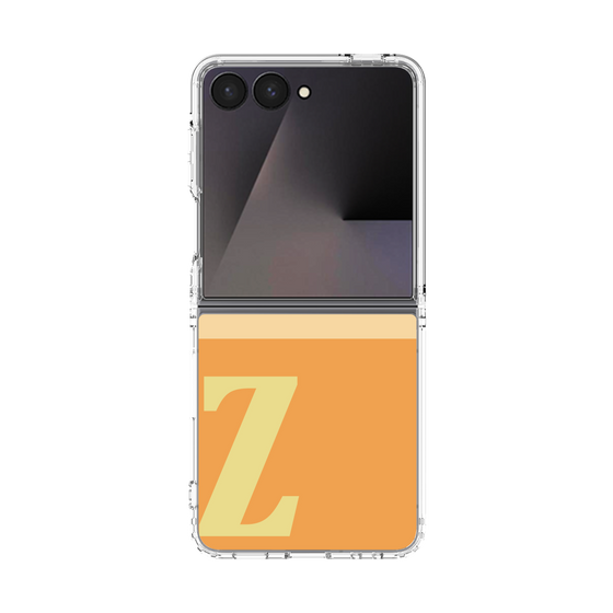 クリアケース［ オリジナル - initial two tone - Z orange ］