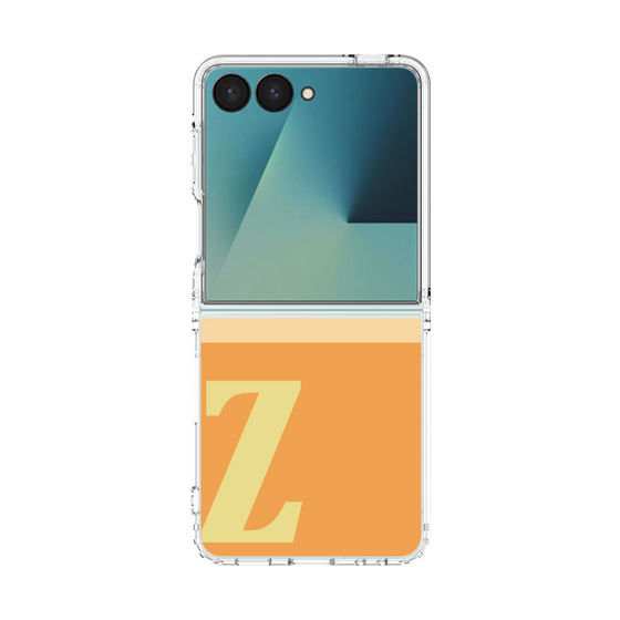 クリアケース［ オリジナル - initial two tone - Z orange ］