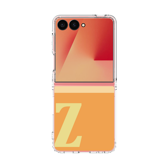クリアケース［ オリジナル - initial two tone - Z orange ］