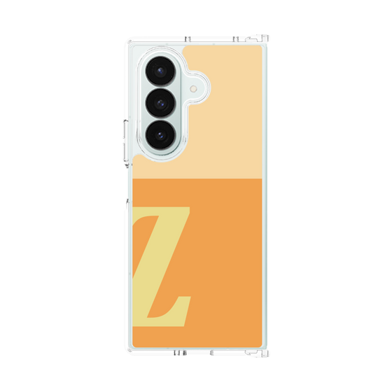 クリアケース［ オリジナル - initial two tone - Z orange ］