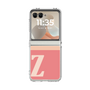 クリアケース［ オリジナル - initial two tone - Z pink ］