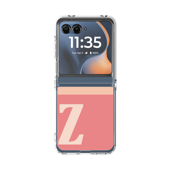 クリアケース［ オリジナル - initial two tone - Z pink ］