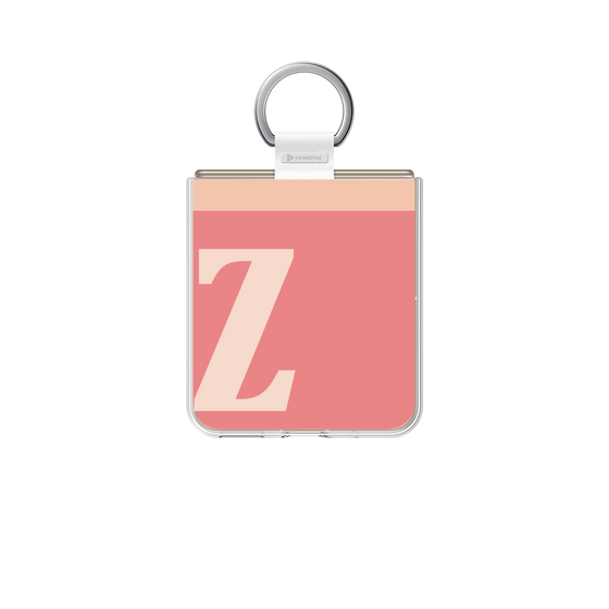 クリアケース［ オリジナル - initial two tone - Z pink ］