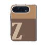 クリアケース［ オリジナル - initial two tone - Z brown ］