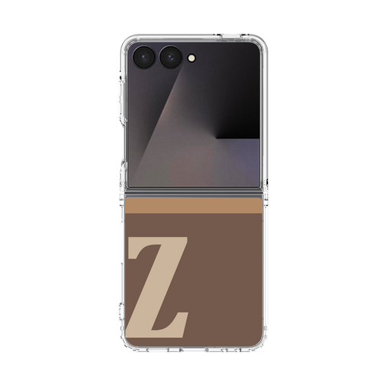 クリアケース［ オリジナル - initial two tone - Z brown ］