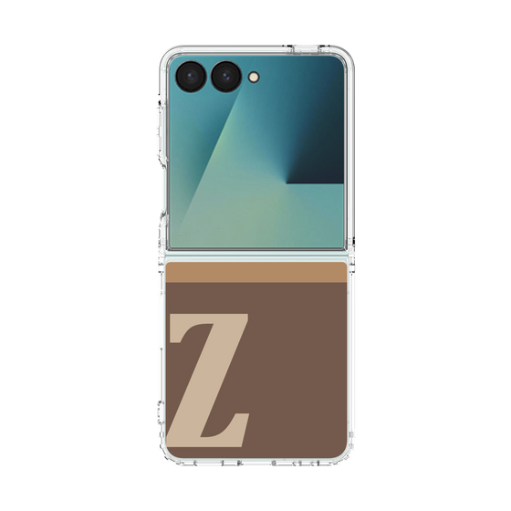 クリアケース［ オリジナル - initial two tone - Z brown ］