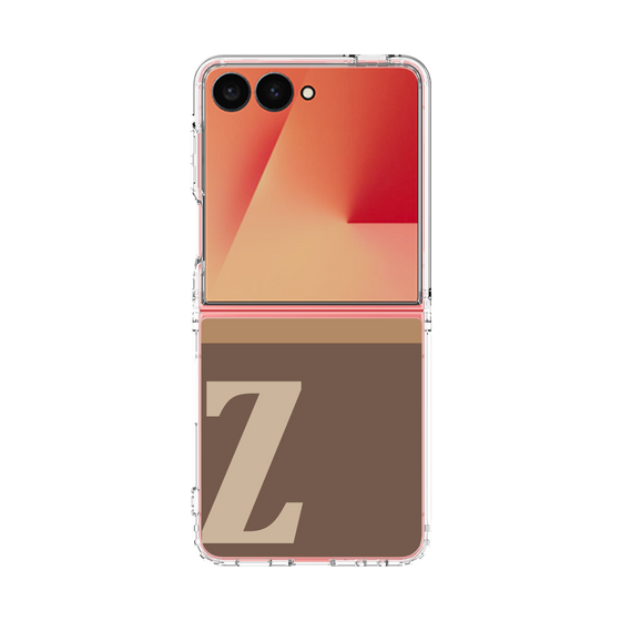 クリアケース［ オリジナル - initial two tone - Z brown ］