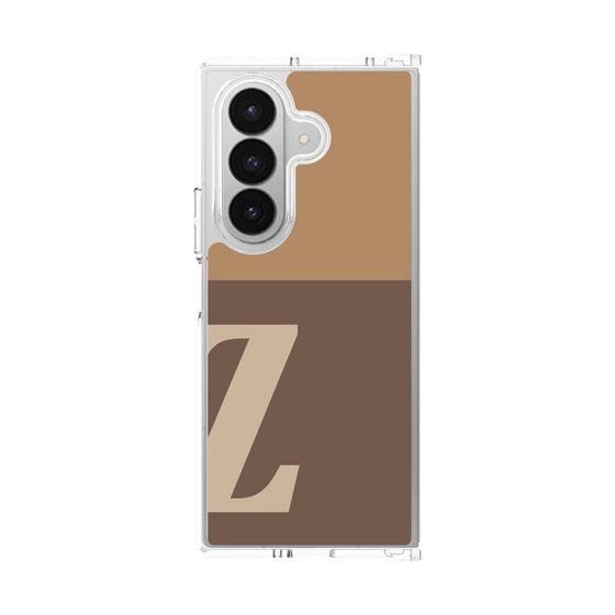 クリアケース［ オリジナル - initial two tone - Z brown ］