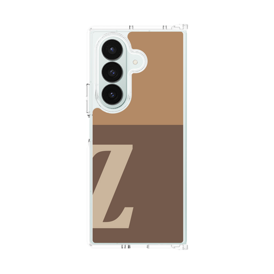 クリアケース［ オリジナル - initial two tone - Z brown ］