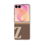 クリアケース［ オリジナル - initial two tone - Z brown ］