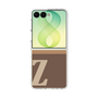 クリアケース［ オリジナル - initial two tone - Z brown ］