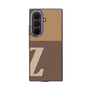 クリアケース［ オリジナル - initial two tone - Z brown ］