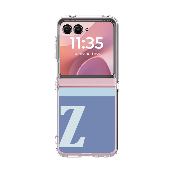 クリアケース［ オリジナル - initial two tone - Z blue ］